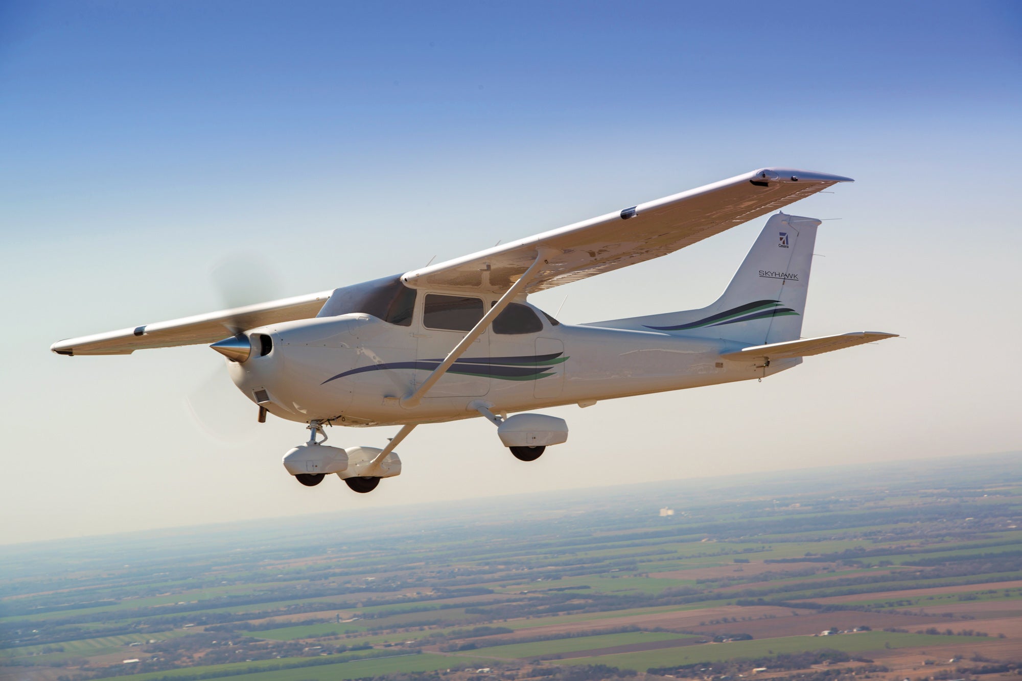 Textron Aviation's Cessna 172 Skyhawk is one of the most widely used training aircraft in the world. [Credit: Textron Aviation]