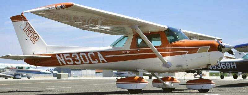 This Cessna sports a classic 1970s paint scheme.