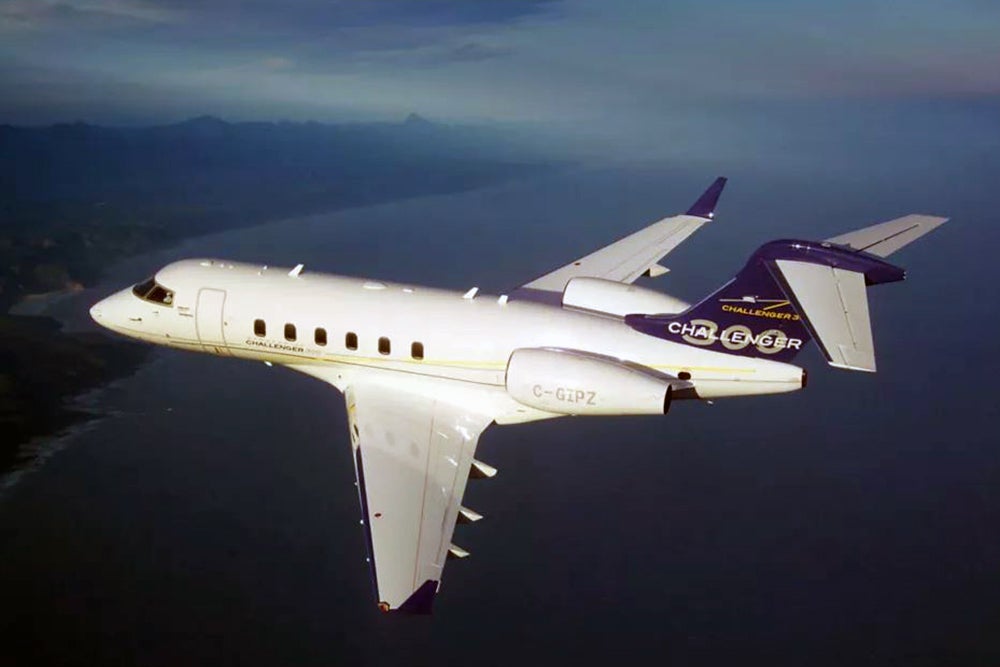 The Bombardier Challenger 300.