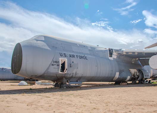 C-5s are among the facility’s largest aircraft. [Credit: Connor O'Shea]
