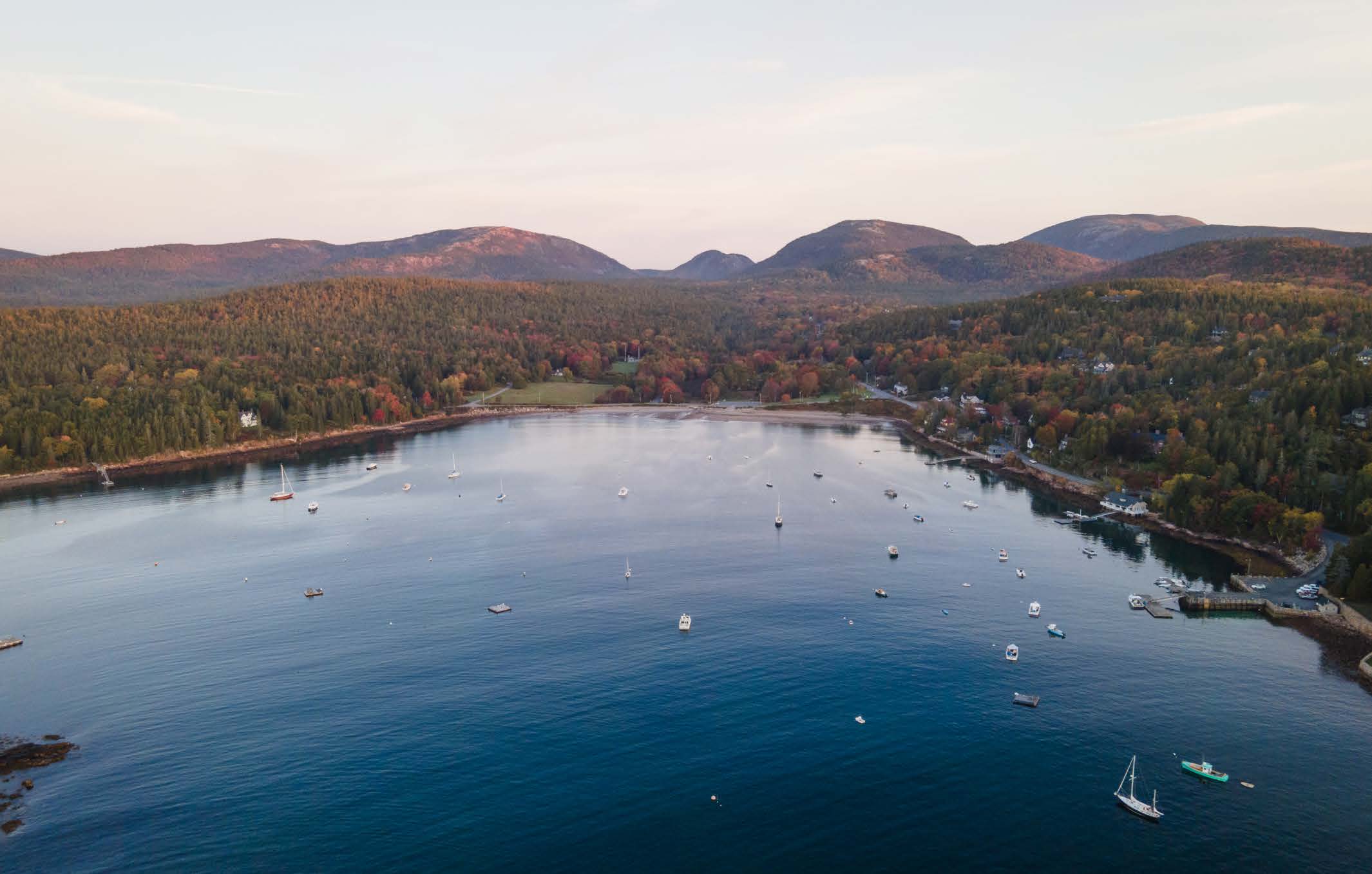 About one-third of the town of Bar Harbor, Maine's 63 square miles is water. [Adobe Stock]
