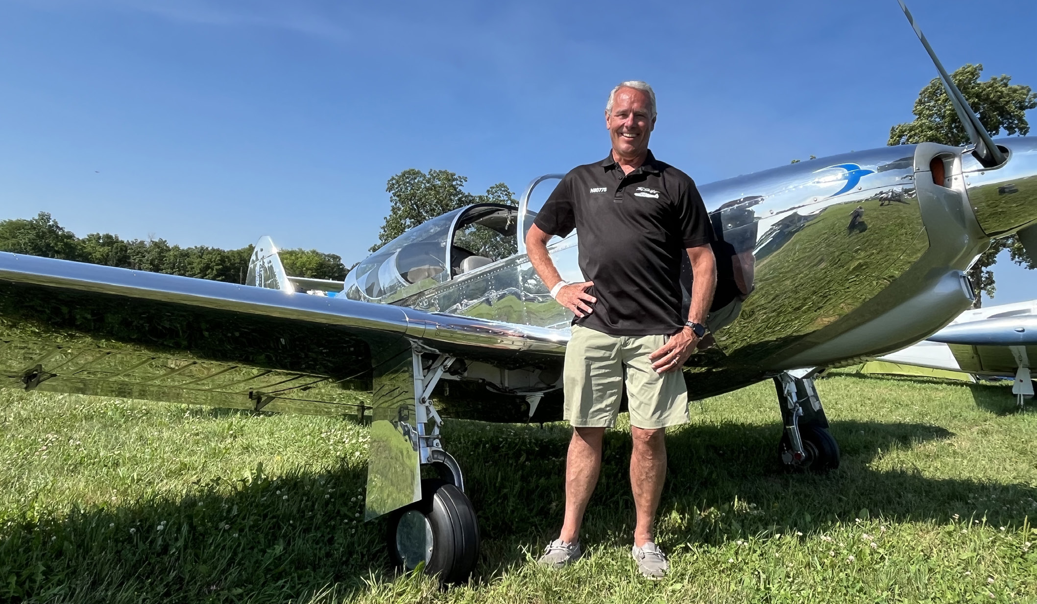 Gary Moore purchased his airplane from a friend who owned it more than 40 years. [Credit: Meg Godlewski]