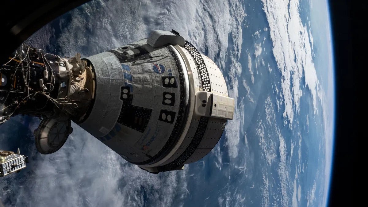 NASA Boeing Starliner docked to ISS